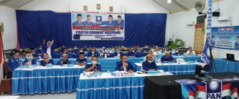 Kegiatan Musda V PAN se Provinsi Gorontalo, Sabtu (6/2/2021). 