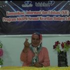 Kepala Bidang (Kabid) Penyuluhan dan advokasi Penggerakan Dinas PPKBP3A, Walta Amrain, S.Sos