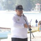 Penjabup Hendriwan buka kegiatan Lomba Memancing dalam rangka menyemarakan festival pesona Boalemo, bertempat di Obyek Wisata Bolihutuo, Jumat (21/10/22).