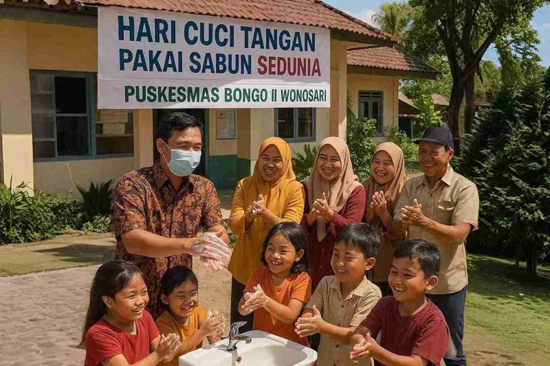 Gambar Ilustrasi budaya Cuci tangan pakai sabun (bing.com)